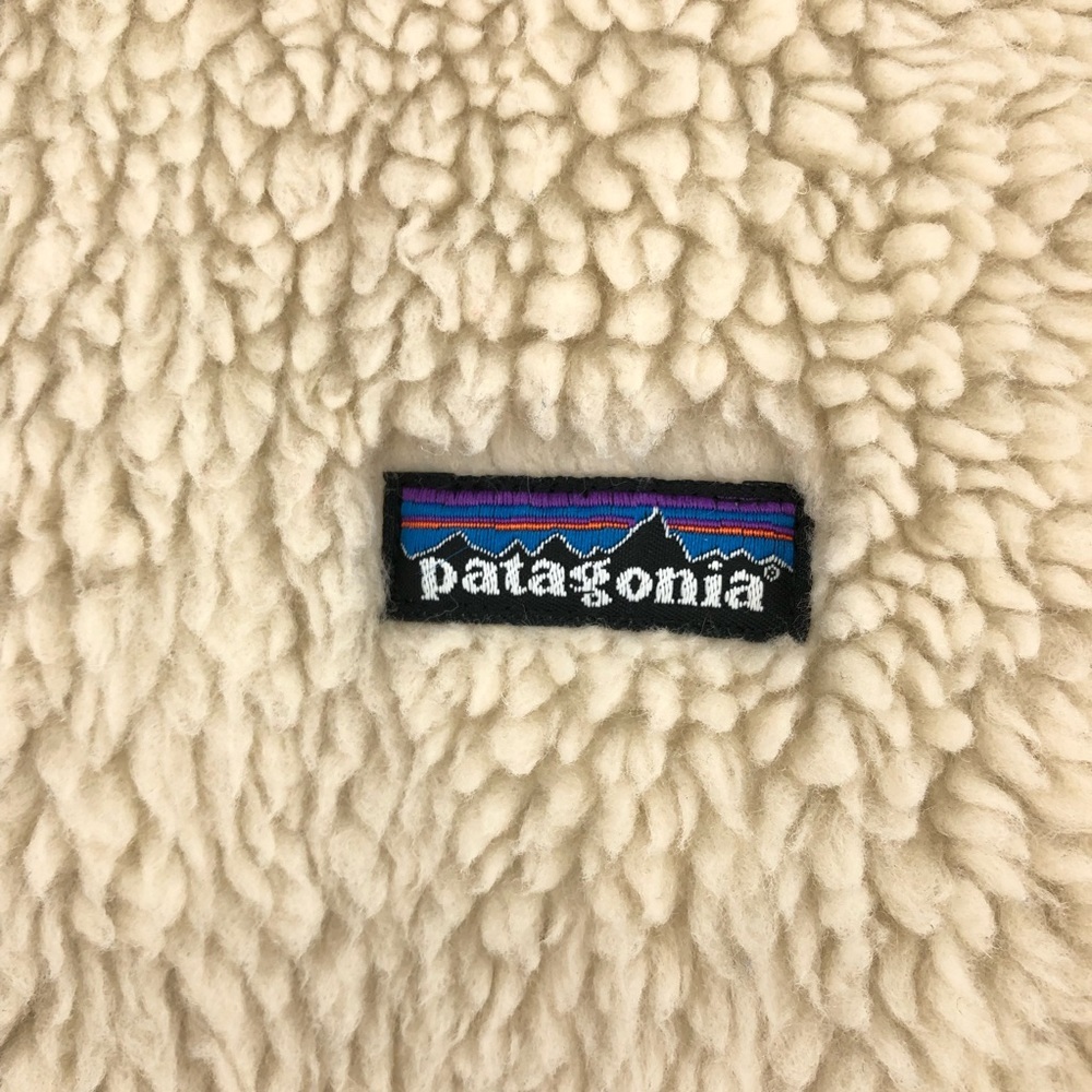 RARE Patagonia XS Retro X Cardigan High Pile Fleece Hooded Jacket ivory 0529 - Picture 4 of 12